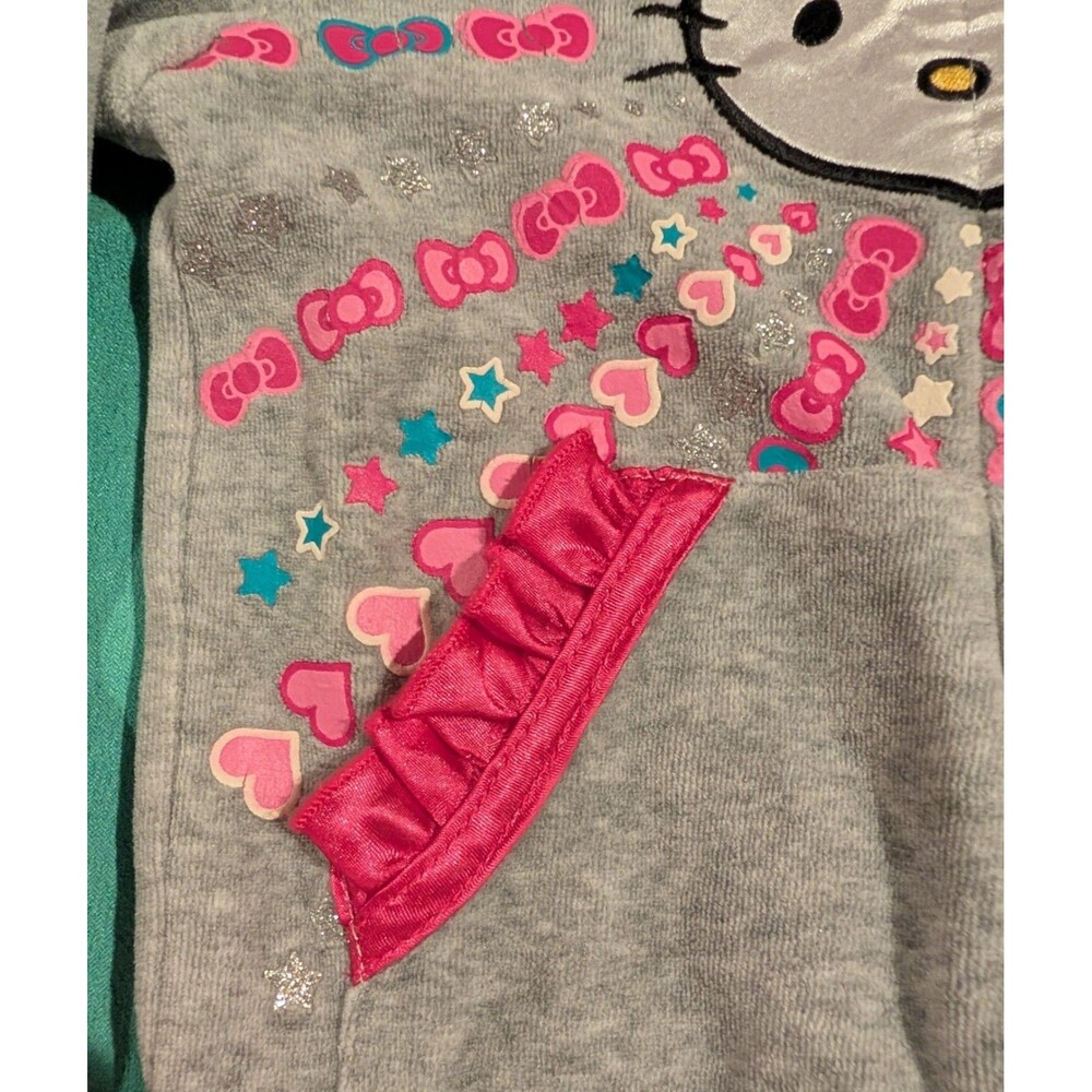 Y2k Hello Kitty Zip Up Jacket Toddler Girl - Picture 4 of 5